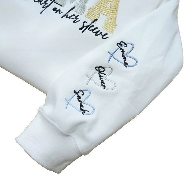 Custom Mama Embroidered Hoodie